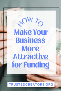 make your business more attractive for funding