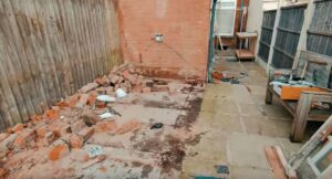 Building the Foundation Small House Extension