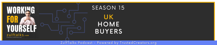 ZulfTalks Podcast Working For Yourself TrustedCreators Banner Logo
