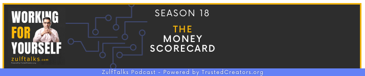 ZulfTalks Podcast Working For Yourself TrustedCreators Banner Logo