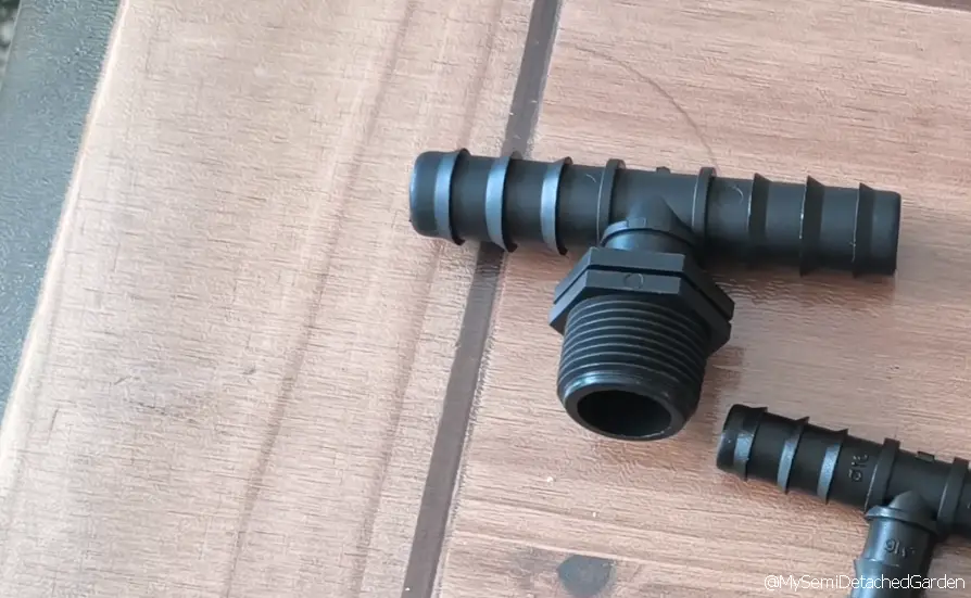 19mm Barbed Tee Connector